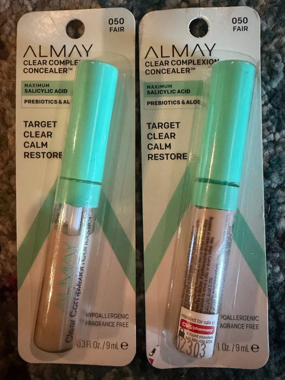 2 Almay Clear Complexion Concealers - 050 Fair